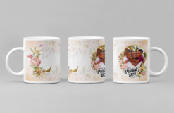 Ceramic Coffee Mug - 11oz - Mothers Day Floral Monogram